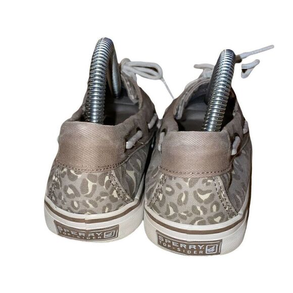 Sperry Top-Sider 9771643 Leopard Taupe Boat Deck Loafers Shoes Women's US 8.5 M - Picture 6 of 10